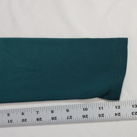 Sexy Mama Maternity Long Sleeve Faux Wrap Green Maternity Dress Size 3 (8-12) - Picture 3 of 11